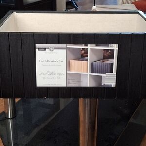 Lined bamboo Bin